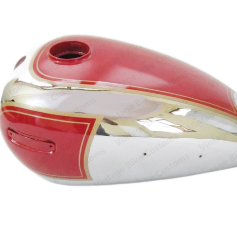 Gas Tank For Ariel 500Cc In Red Paint And Chrome (Fuel Tank)