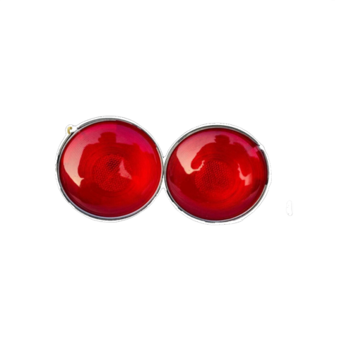 FITS Jeep Willys CJ3 CJ5 CJ6 1945-1975 Rear Combination Tail Light RED /Set of 2