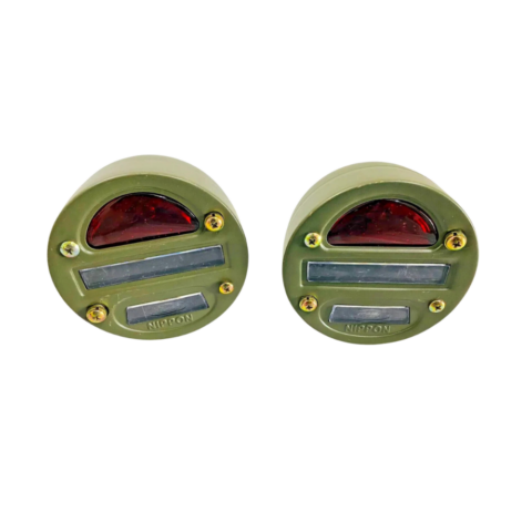 Fits Willys MB Ford GPW Jeep Truck Military Cat Eye Rear Tail Light 4'' (Pair)
