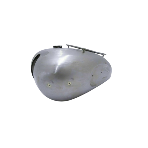 Gas  Tank For Triumph Tr5 T100 In Raw With Parcal Rack
