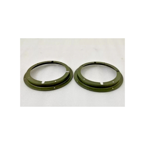 Fits Willys Jeep 46-53 Cj-2a Cj-3a Headlight Retaining Inner Bezel Set / Pair