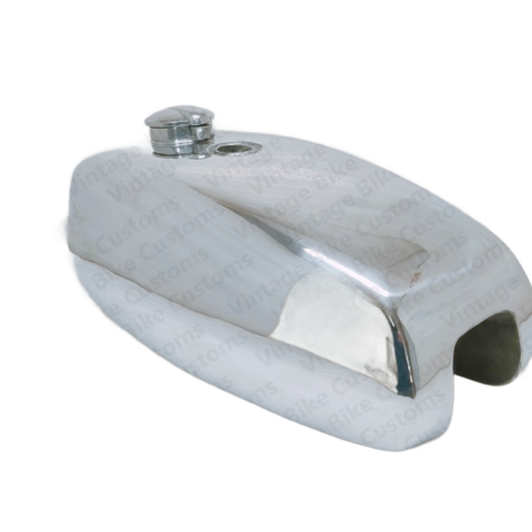 Gas Tank For Bsa M20 M21 Dlx M22 M23 24 1938-40 In Silver Paint & Chrome