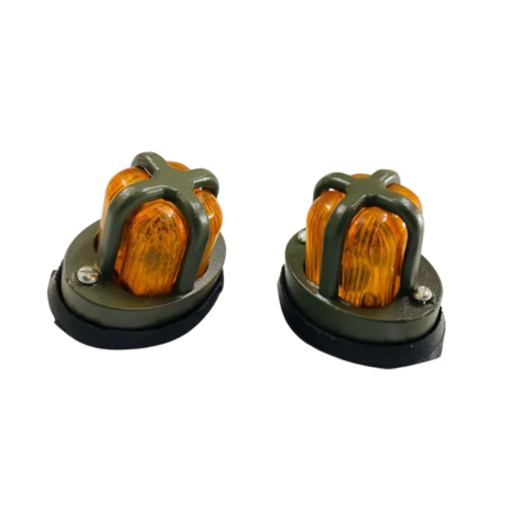 Fits Willys Military Jeeps Truck Front Rear Fender Lights+ Grill Set Raw Paint