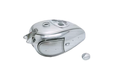 Gas Tank For Bsa M21 Dlx M22 M23 M24 1938-40 In Chrome & Silver Paint With Cap
