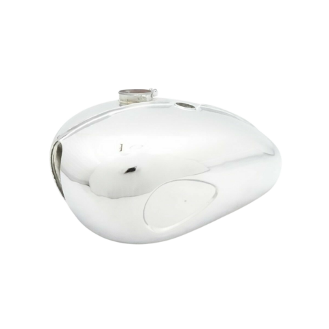 Gas Tank For Bsa A65 Petrol 2 Gallon In Chrome Small Badges Indent (Fuel Tank)