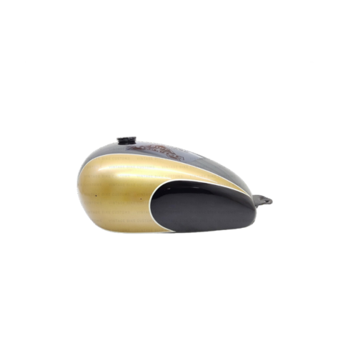 Gas Tank For Triumph T150 In Golden & Black Paint