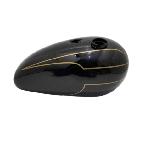 Gas Tank For Triumph T140 In Black Paint