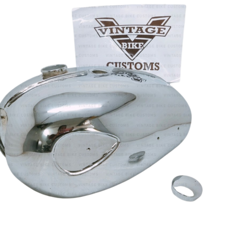 Gas Tank For Bsa A65 Thunderbolt In Chromed With Cap