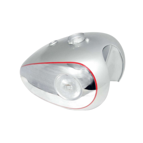 Gas Tank For Bsa A7 A10 In Silver Paint & Chromed (Fuel Tank)