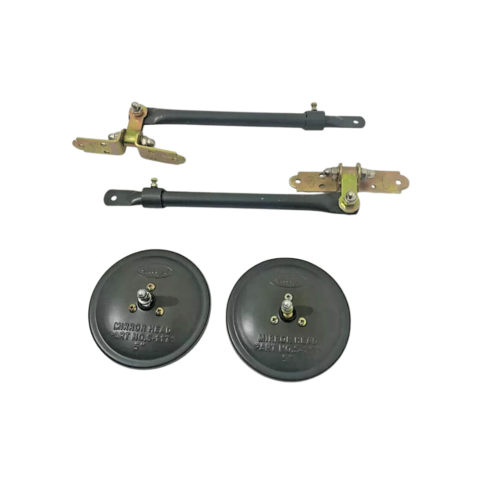 FITS Vintage Jeep Willys Pair Of Adjustable Arm Mirror Bracket Kit 5" Mirror