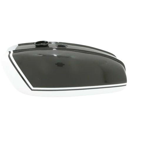 Gas Tank For Bsa A65 Thunderbolt Lightning In Military Green & White 1970 Model