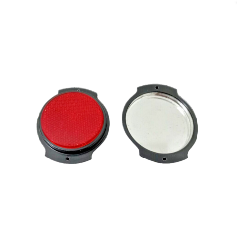 2X Red Reflector Black Bezel Fits Jeeps Willys M38 M151A1 M35 M37 Truck