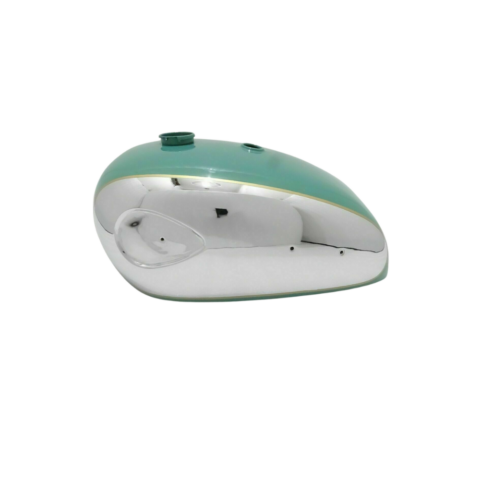 Gas Tank For Bsa Cb 33 500Cc In Chrome & Green Paint