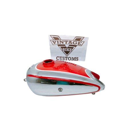 Gas Tank For Horex Regina (Small Version) In Red Paint Chrome