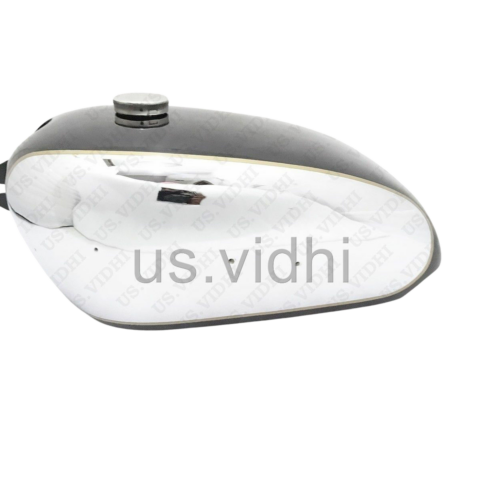 Gas Tank For Bsa Golden Flash In Black Paint & Chrome With Cap
