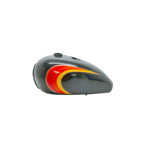 Gas Tank For Triumph T140 British Bonneville In Black Paint