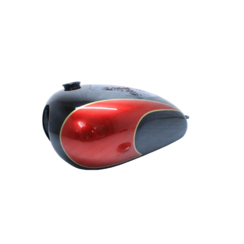 Gas Tank For Triumph T150 Trident In Cherry & Black Paint With Cap