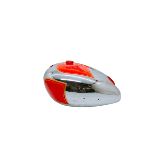Gas Tank For Matchless Amc Twin G9 G12 In Red Painted Chrome With Cap(Fuel Tank)